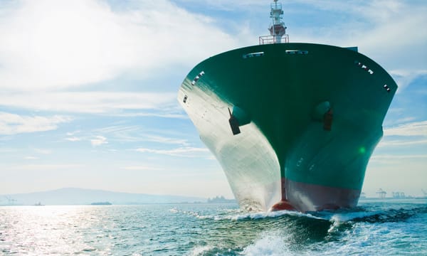LNG vessel leaves port