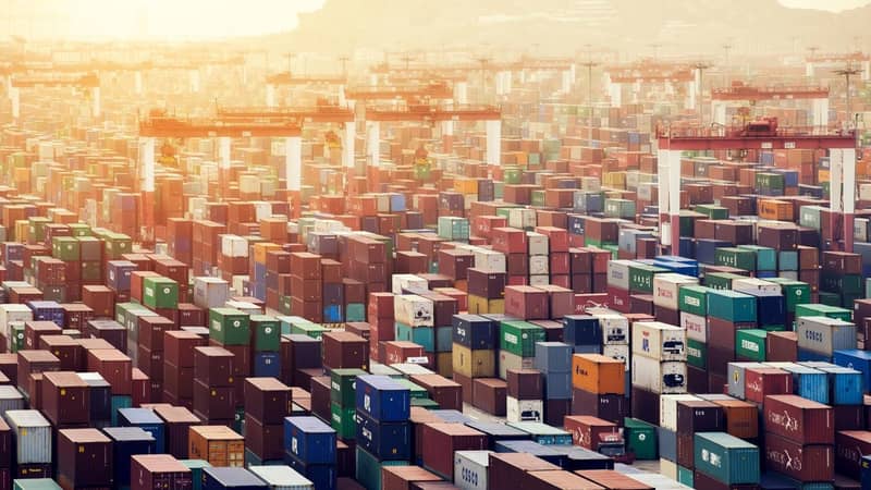 Yangshan Deep Water Port. Shanghai, Container terminal. China