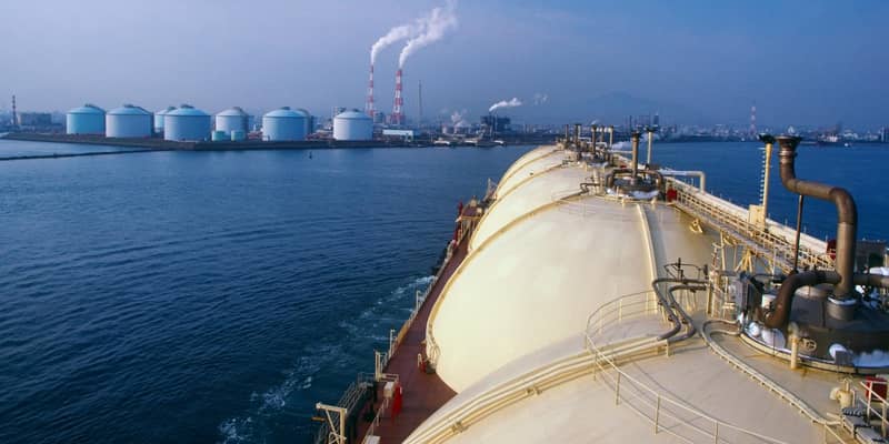Liquid Natural Gas Tanker to deliver natural gas to consumers.