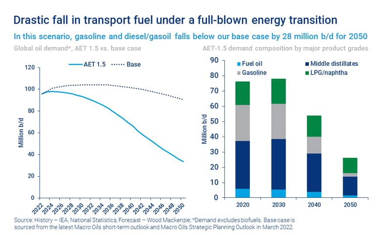 Chart shows drastic fall in transport fuel under a full-blown energy transition