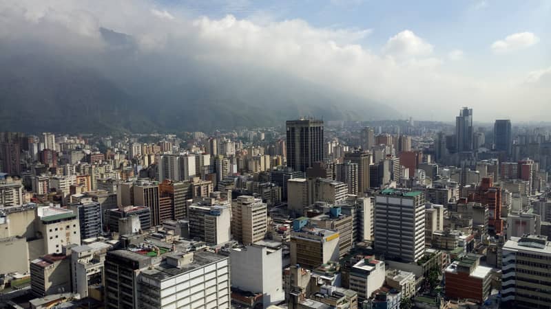 Picture shows Caracas, Venezuela 