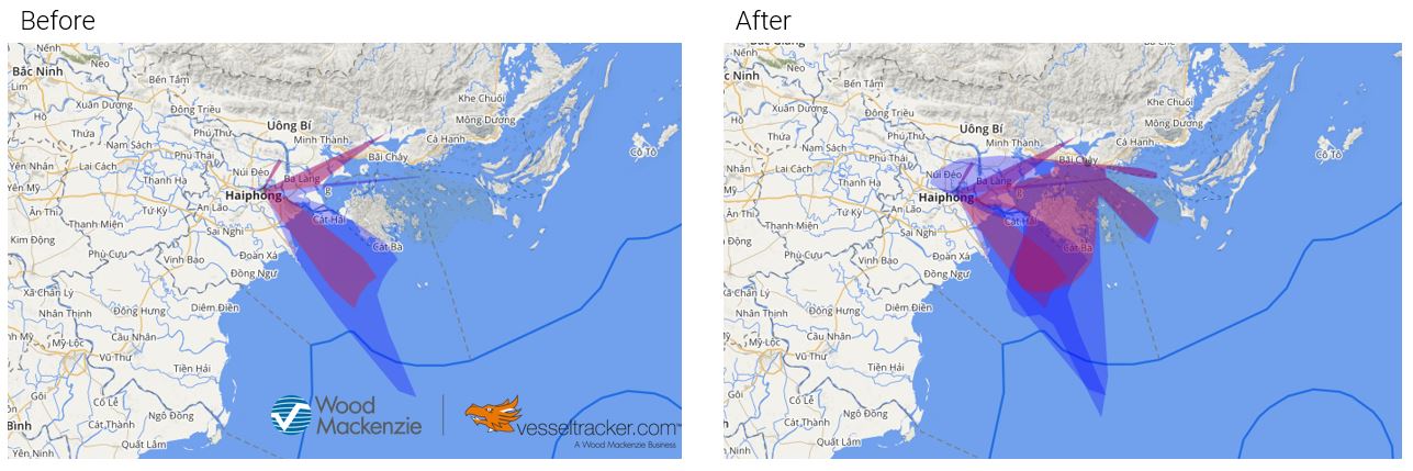 Figure 5: Increased coverage at the Ha Long Port, Vietnam.