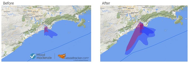 Figure 4: Increased coverage at the Port of Santos, Brazil.