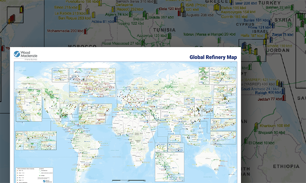 Global Refinery Wallmap