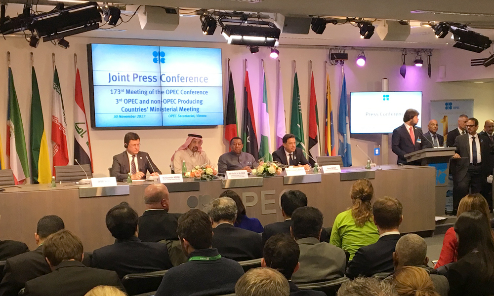 OPEC extends production cuts through 2018