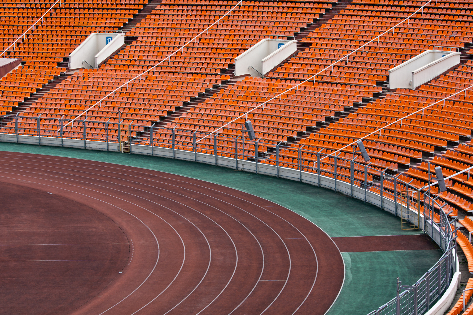 Image shows Olympic stadium 