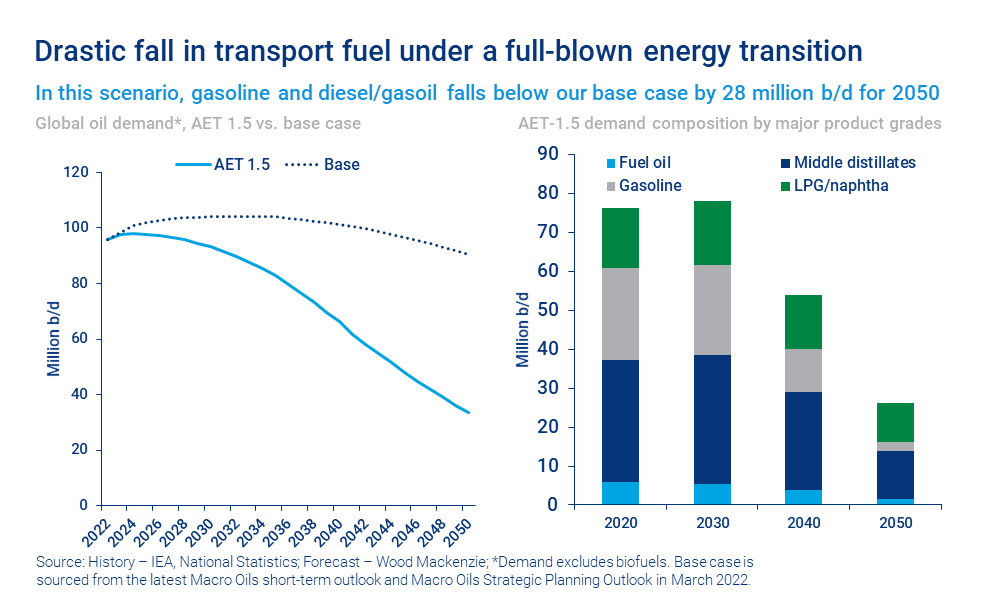 Chart shows drastic fall in transport fuel under a full-blown energy transition