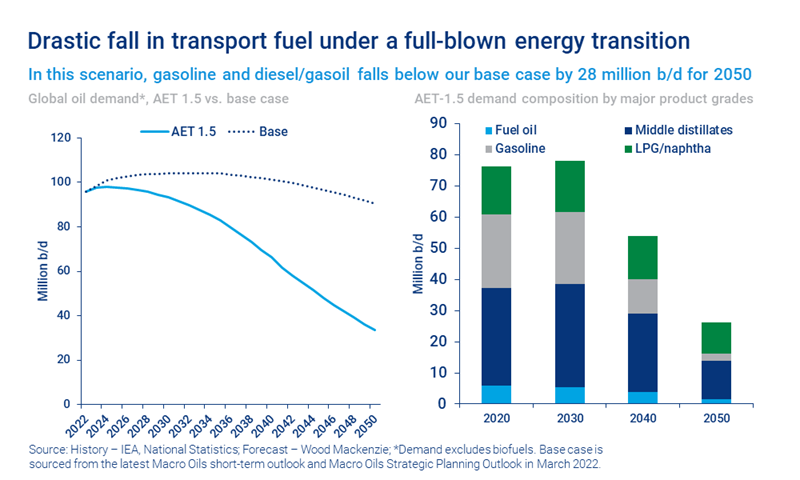 Chart shows drastic fall in transport fuel under a full-blown energy transition