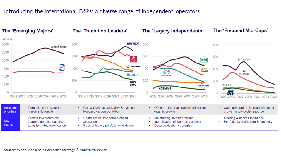 Introducing the International E&Ps: a diverse range of independent operators