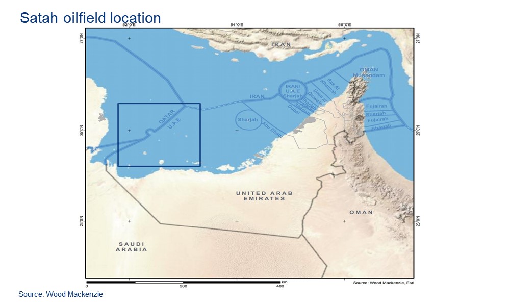 Location of the Satah Oil Field