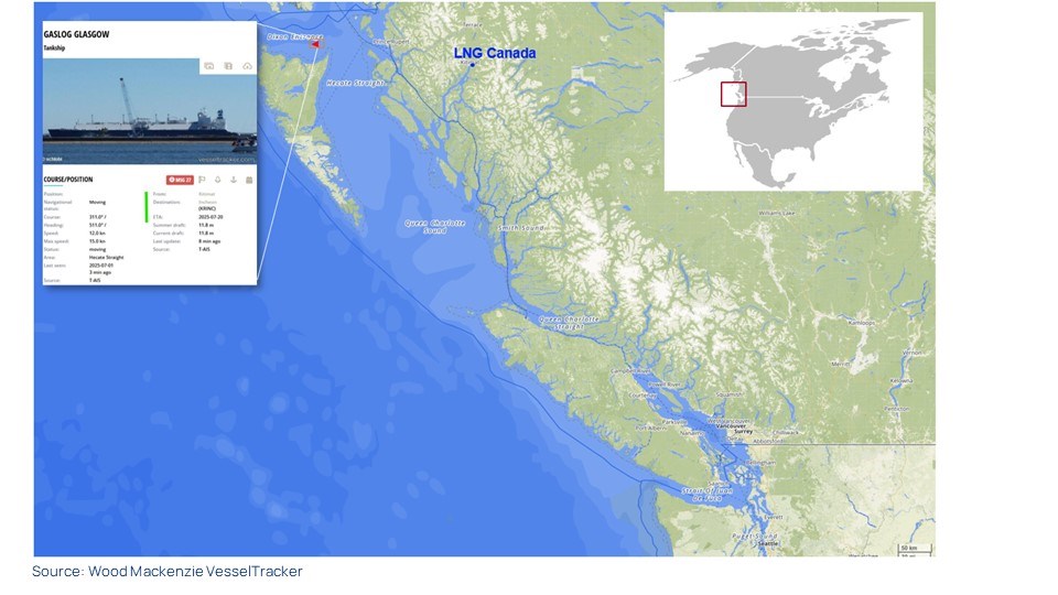 LNG Canada exports inaugural cargo