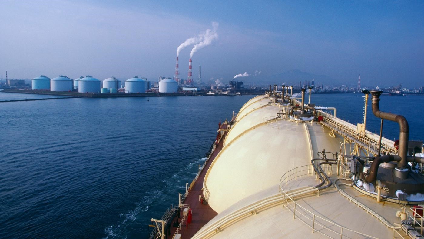 Liquid Natural Gas Tanker to deliver natural gas to consumers.