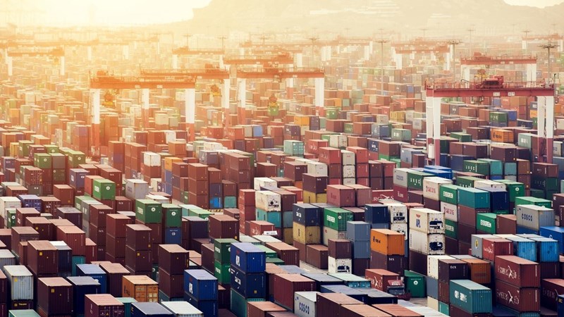 Yangshan Deep Water Port. Shanghai, Container terminal. China