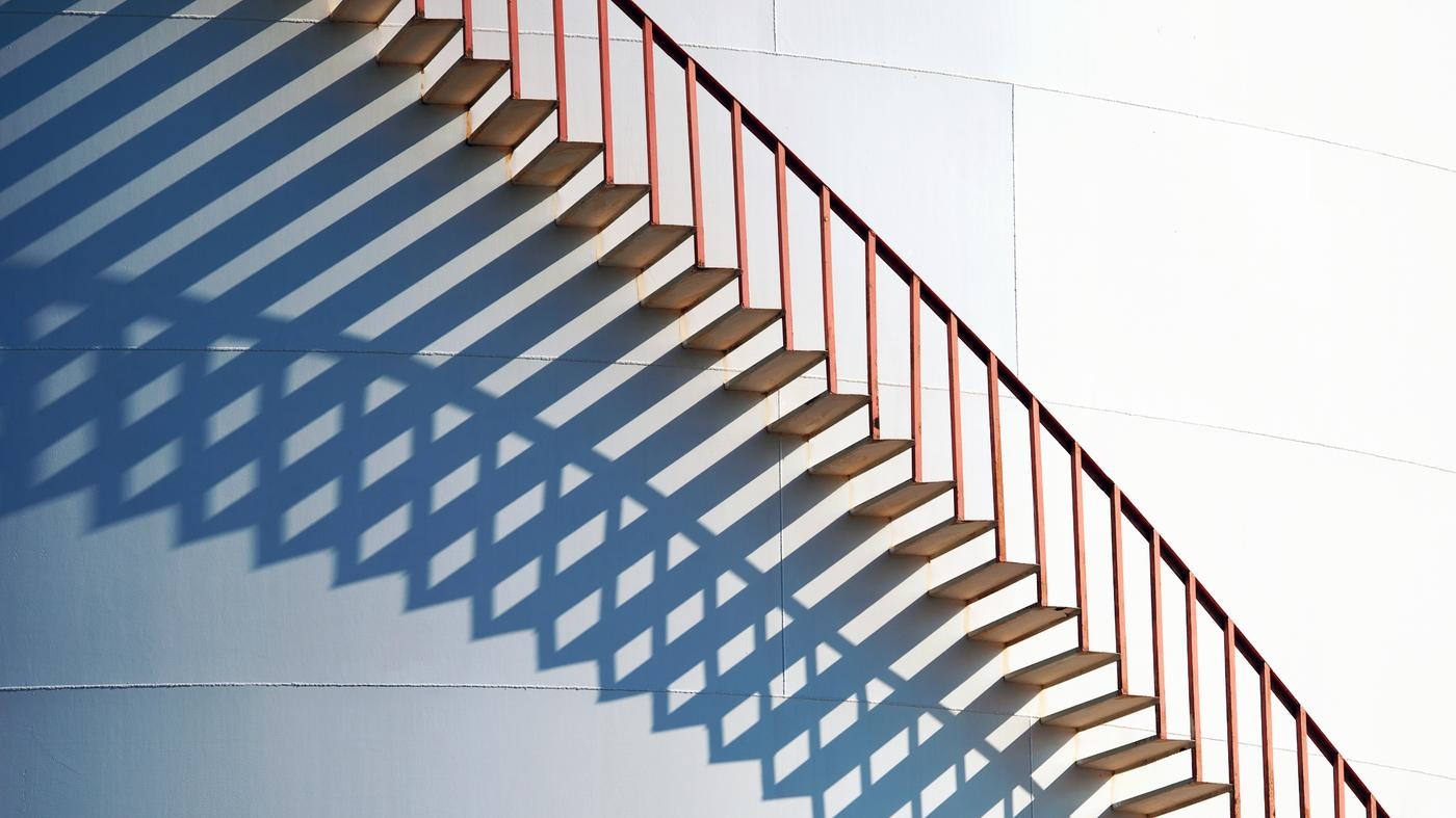 Staircase on Fuel Storage Tank