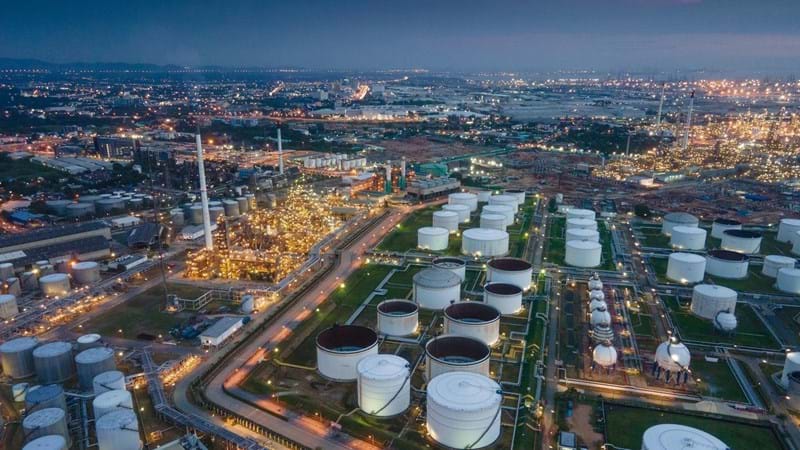 World Economic Recession of Oil business invest theme and Gas Industrial Sector From Coronavirus Covid-19, Global Stock Investment Downturn of Fuel Energy Oil/Gas Industry. Corona Virus Epidemic Crisis, Financial Economy