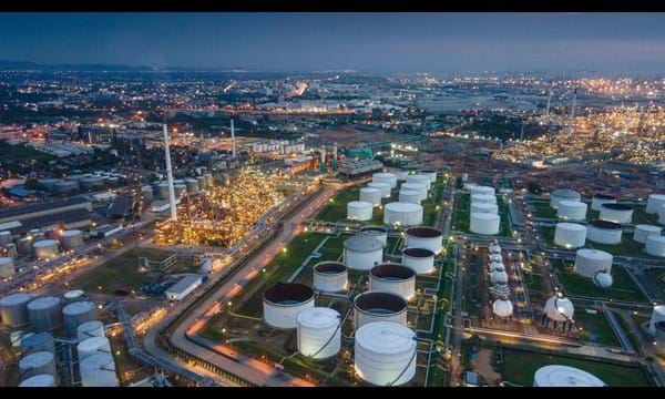 World Economic Recession of Oil business invest theme and Gas Industrial Sector From Coronavirus Covid-19, Global Stock Investment Downturn of Fuel Energy Oil/Gas Industry. Corona Virus Epidemic Crisis, Financial Economy