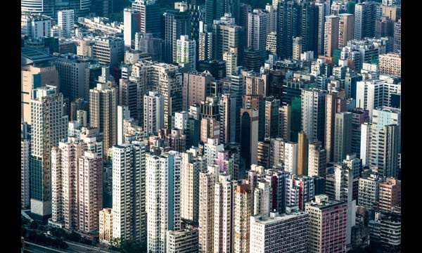 Hong Kong apartment blocks