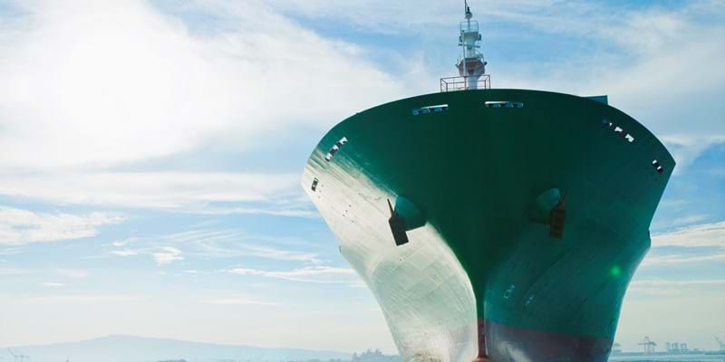 LNG vessel leaves port