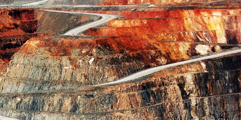 Open cast iron ore mine