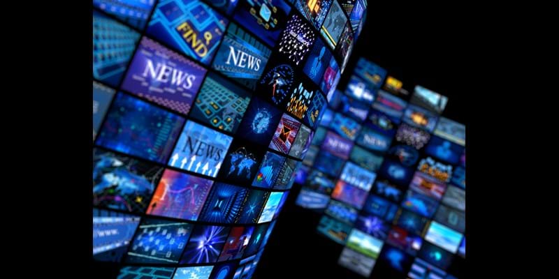 News screen montage