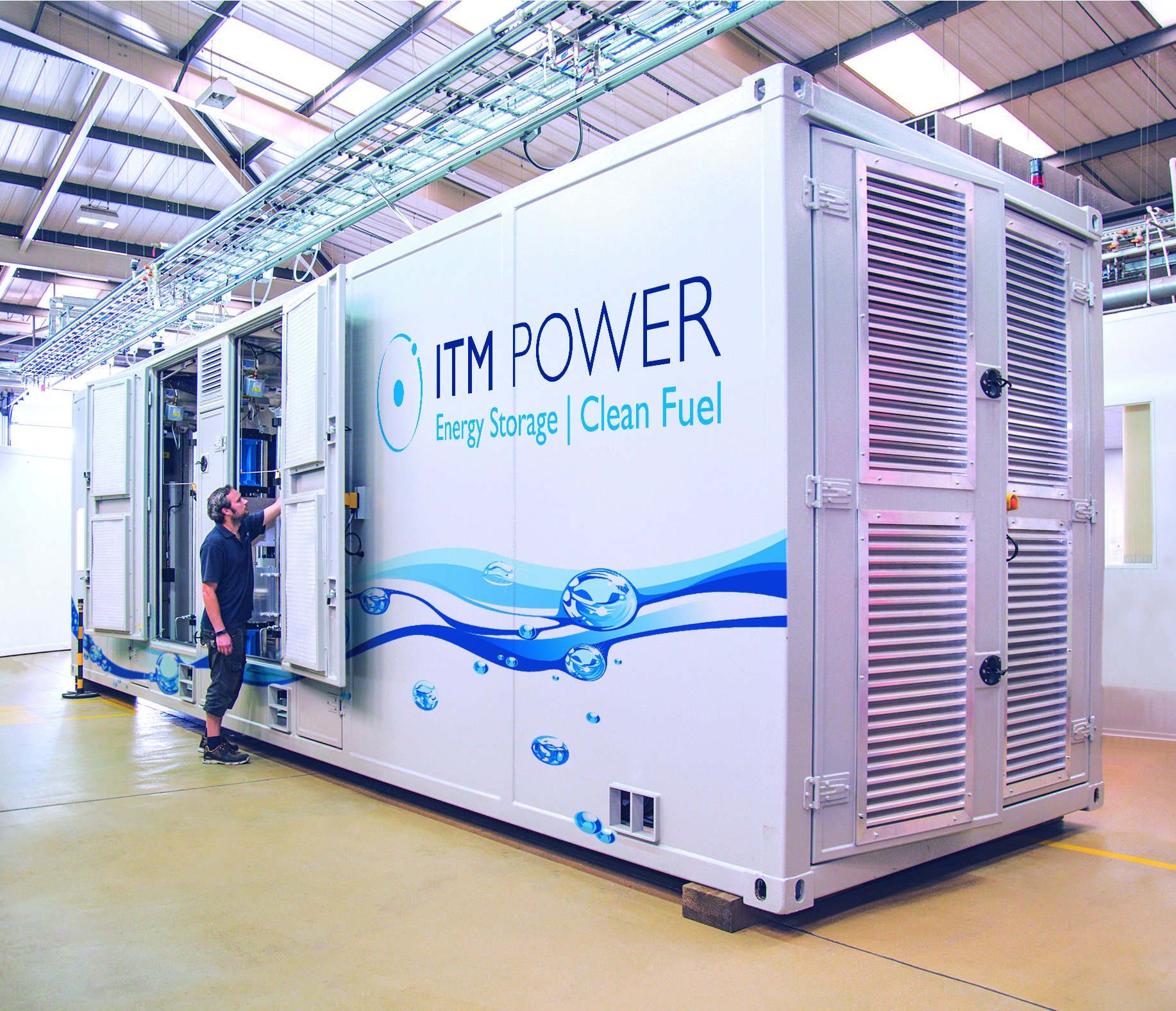 ITM Power is currently ramping an electrolyser giga-factory in the UK