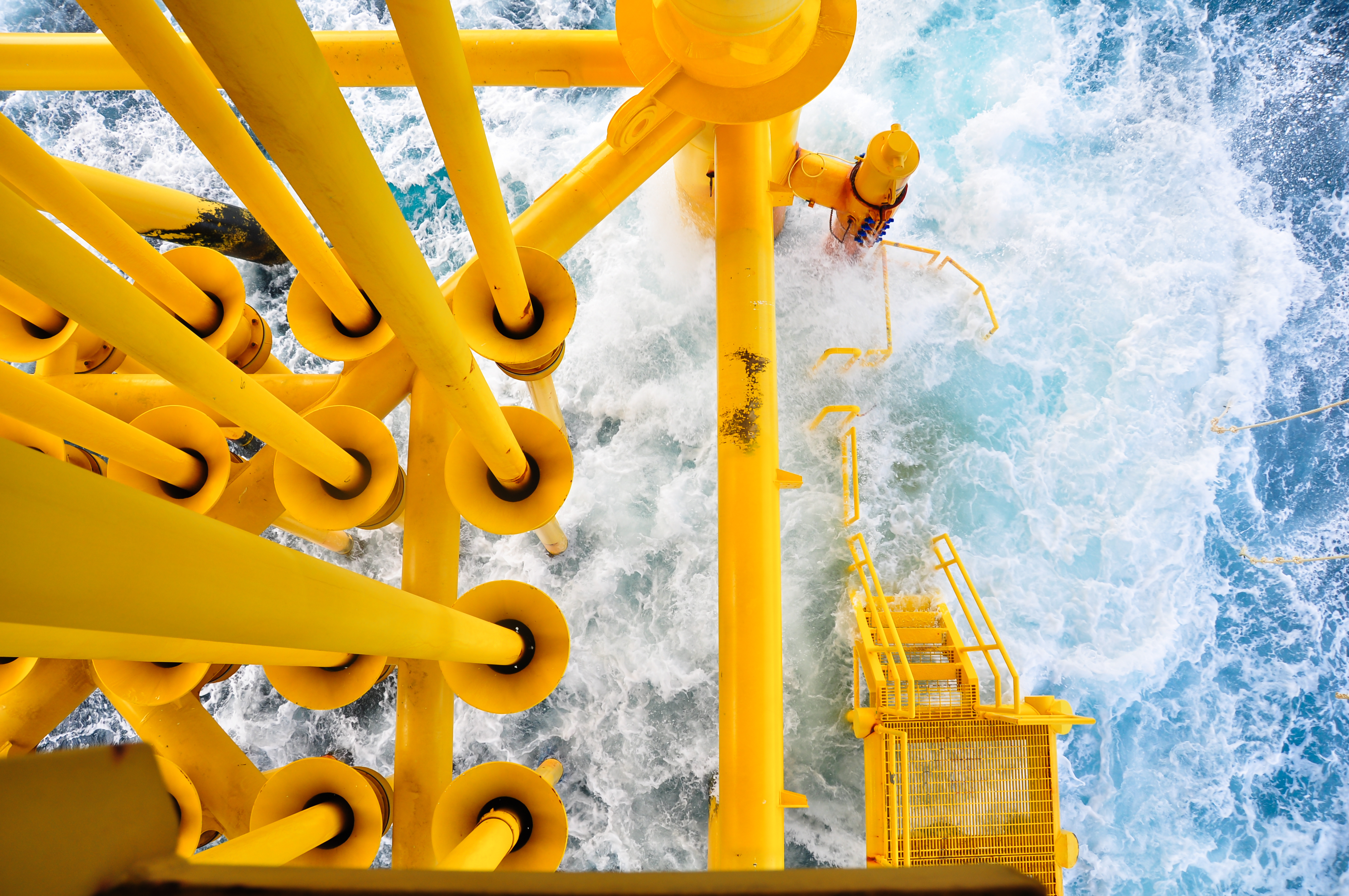 Offshore production platform pipework