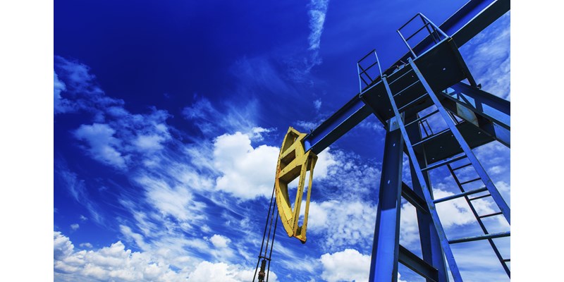 Oil production cobalt sky