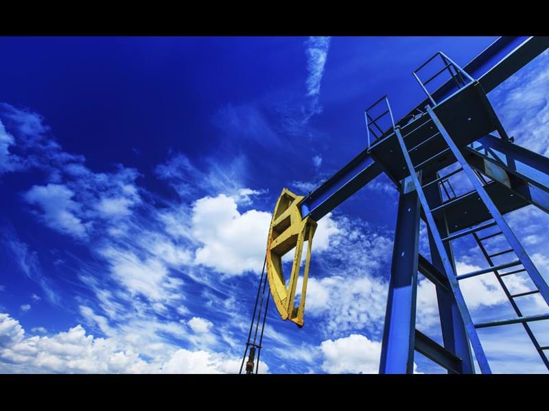 Oil production cobalt sky