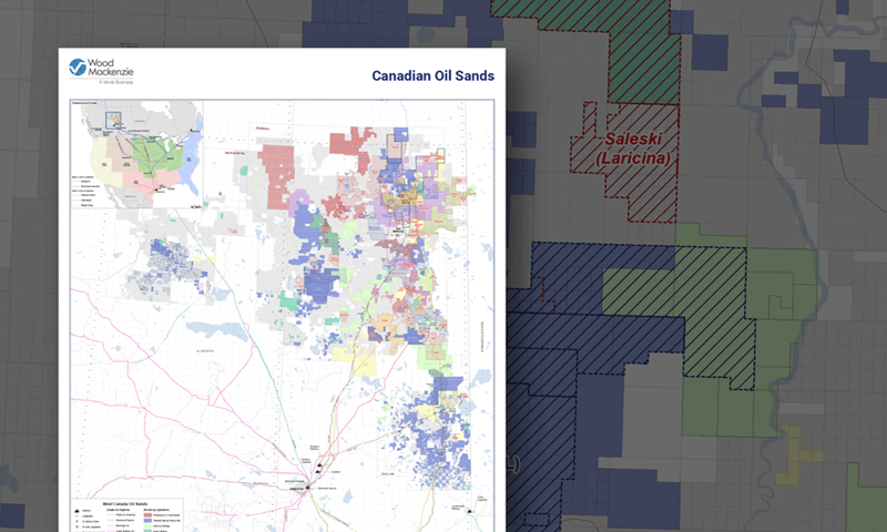 Canada Oil Sands Wallmap