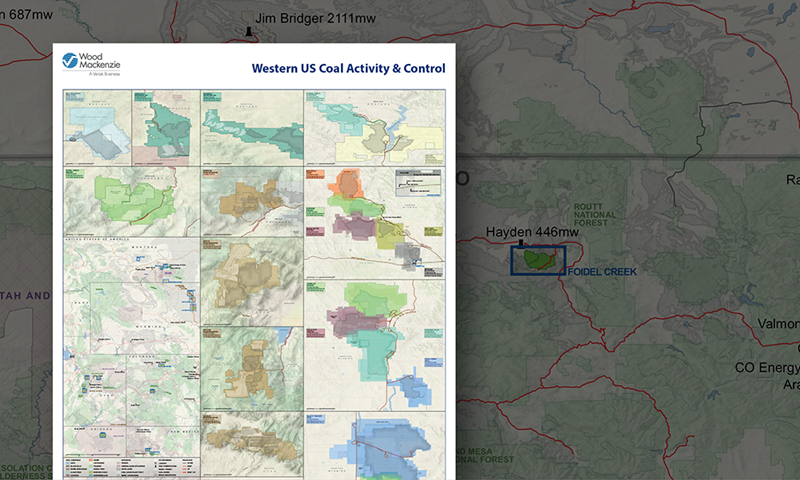 Western US Coal Activity & Control Wallmap